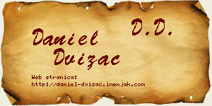 Daniel Dvizac vizit kartica